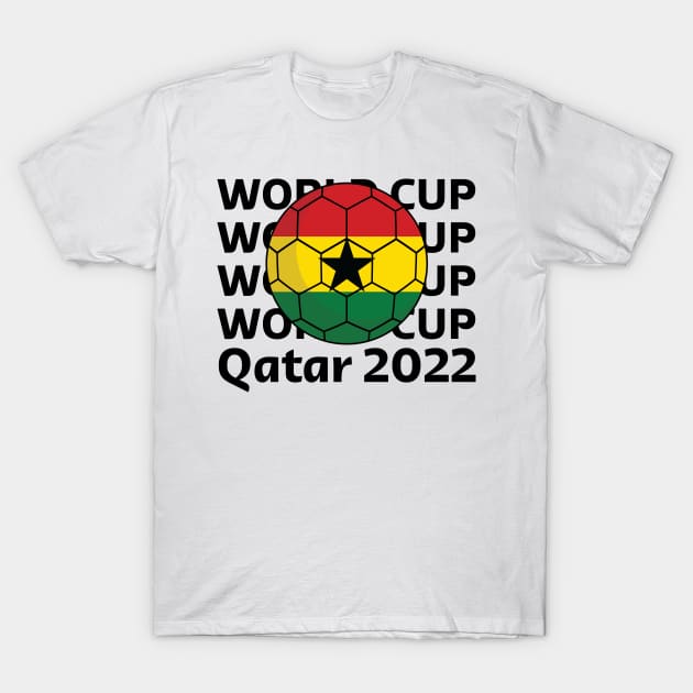 World Cup Qatar 2022  - Team Ghana T-Shirt by Inspirit Designs